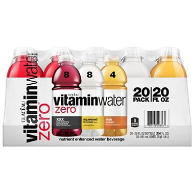 VitaminWater Zero Variety Pack 20 fl. oz. 20 pk. Y311450