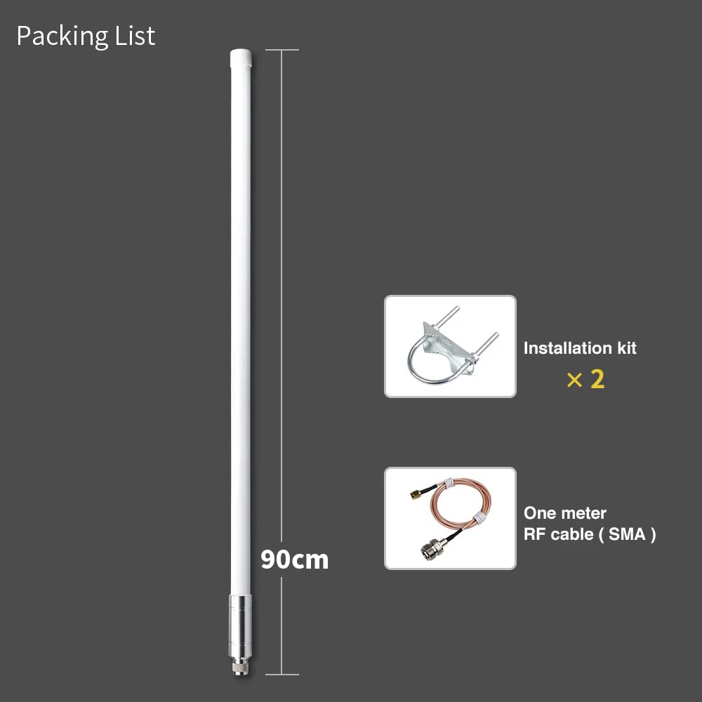 915MHz 8dBi Omni-Directional LoRa Gateway Antenna U6535