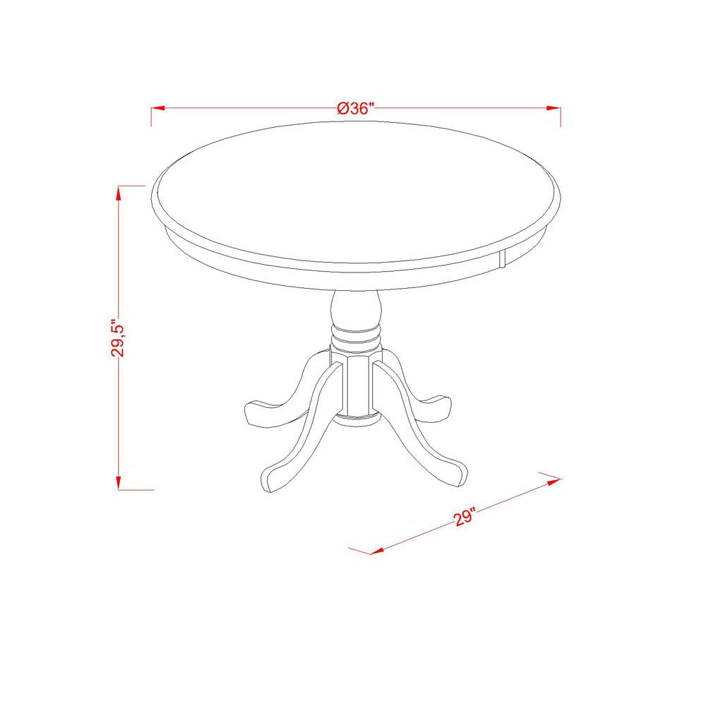 5 Piece Oak Dining Table Set with 4 Blue Faux Leather Chairs K947