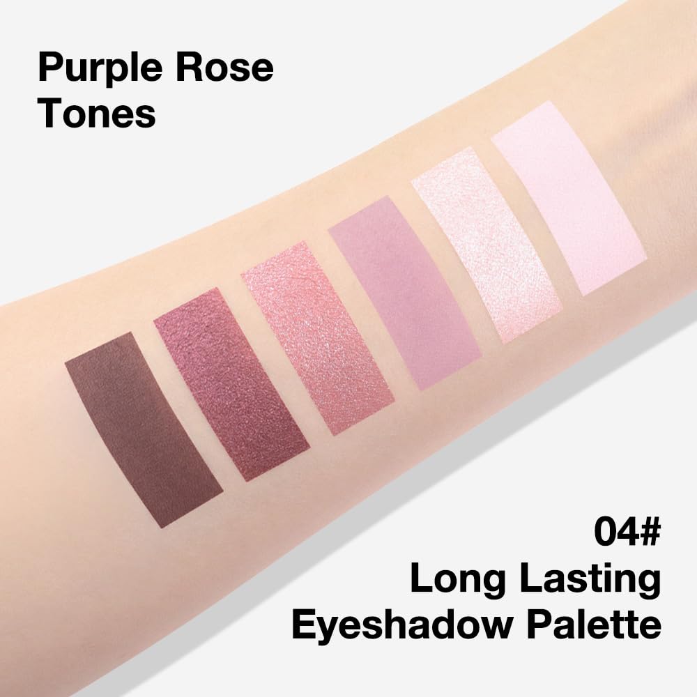 6 Colors Mini Rose Pink Eyeshadow Palette W31324