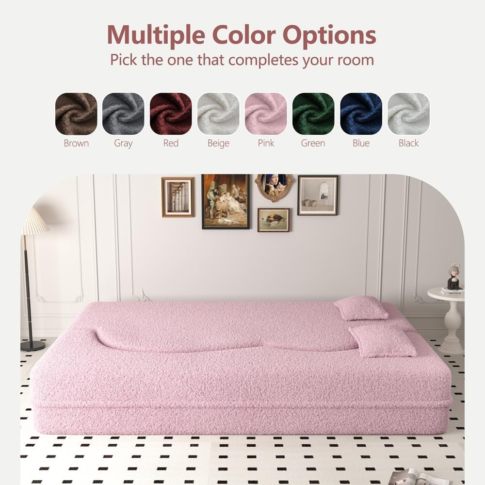 Dark Grey Convertible Futon Sofa Bed H43738