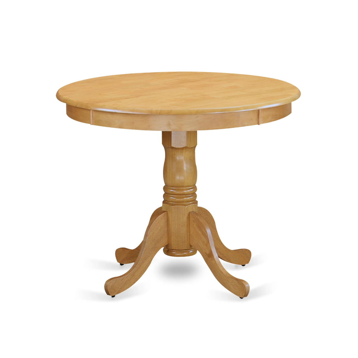 5 Piece Oak Dining Table Set with 4 Blue Faux Leather Chairs K947