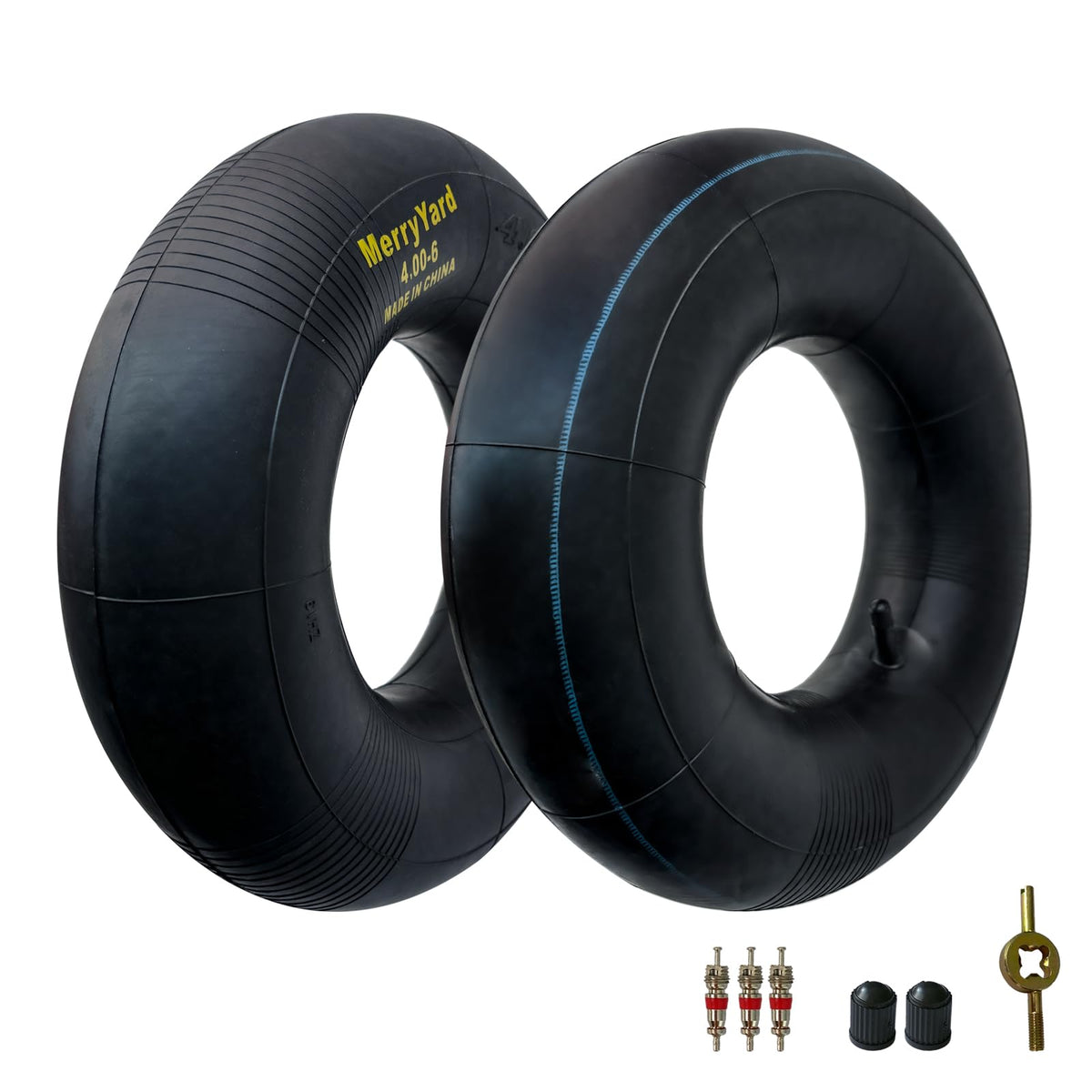 13 * 4.00-6" Inner Tubes TR13 Straight Valve Stem 2-Pack T808