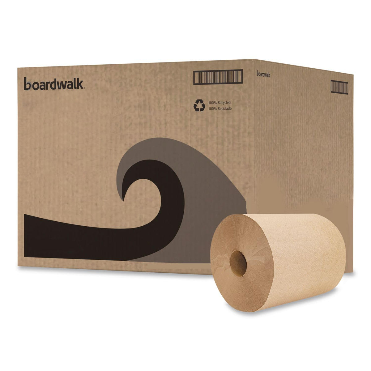 Green Seal Recycled Paper Towel Roll, Natural, 8" x 800 ft, Case of 6 O8652