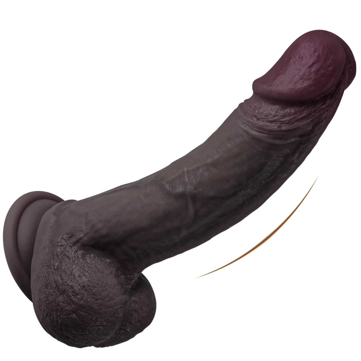 6 Inch Liquid Silicone Black Dildo with Suction Cup F521529