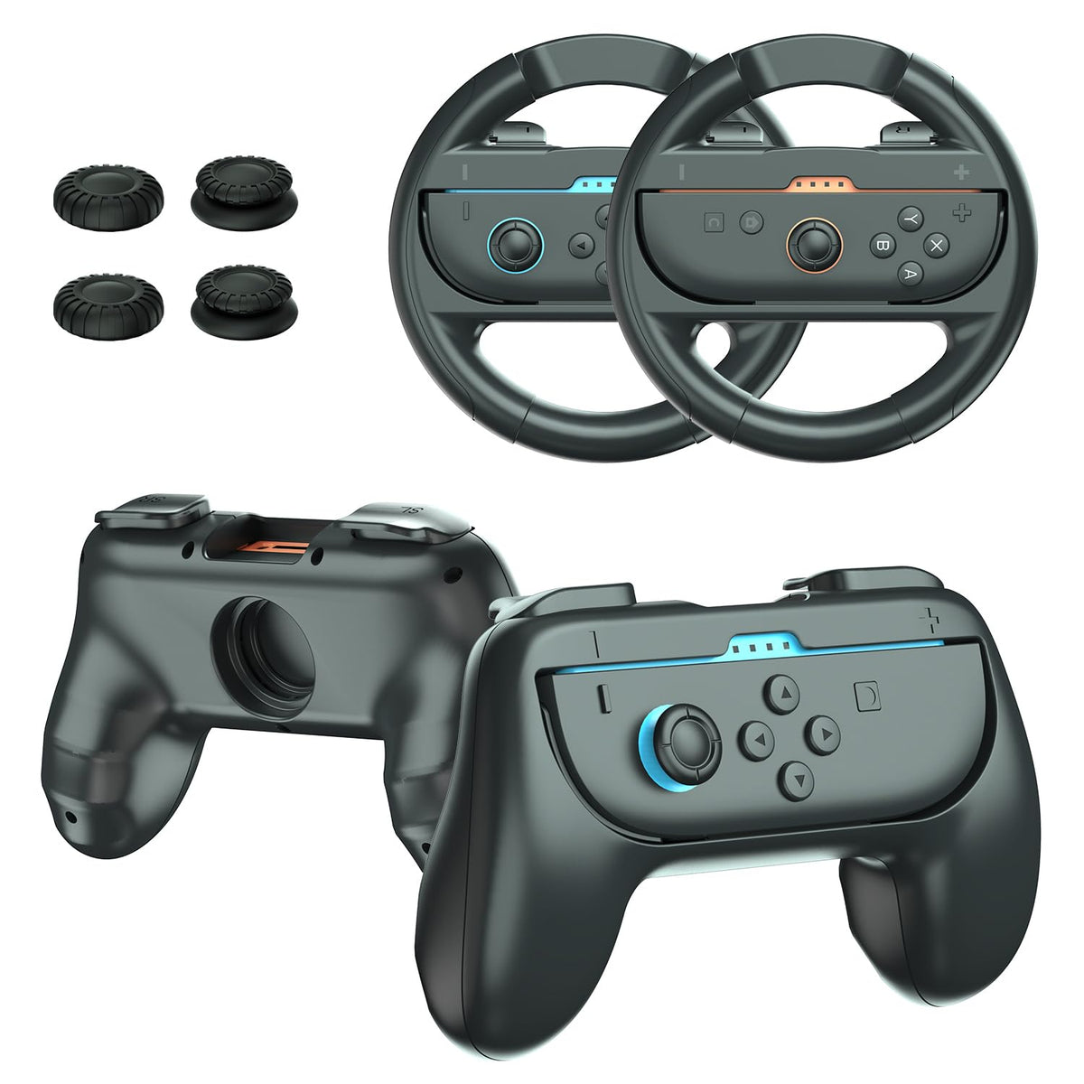 Joy-Con Grips & Steering Wheels Bundle I749