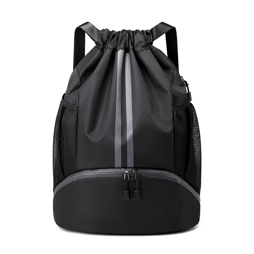 Drawstring Backpack Gym Bag with Shoes Compartment M607295