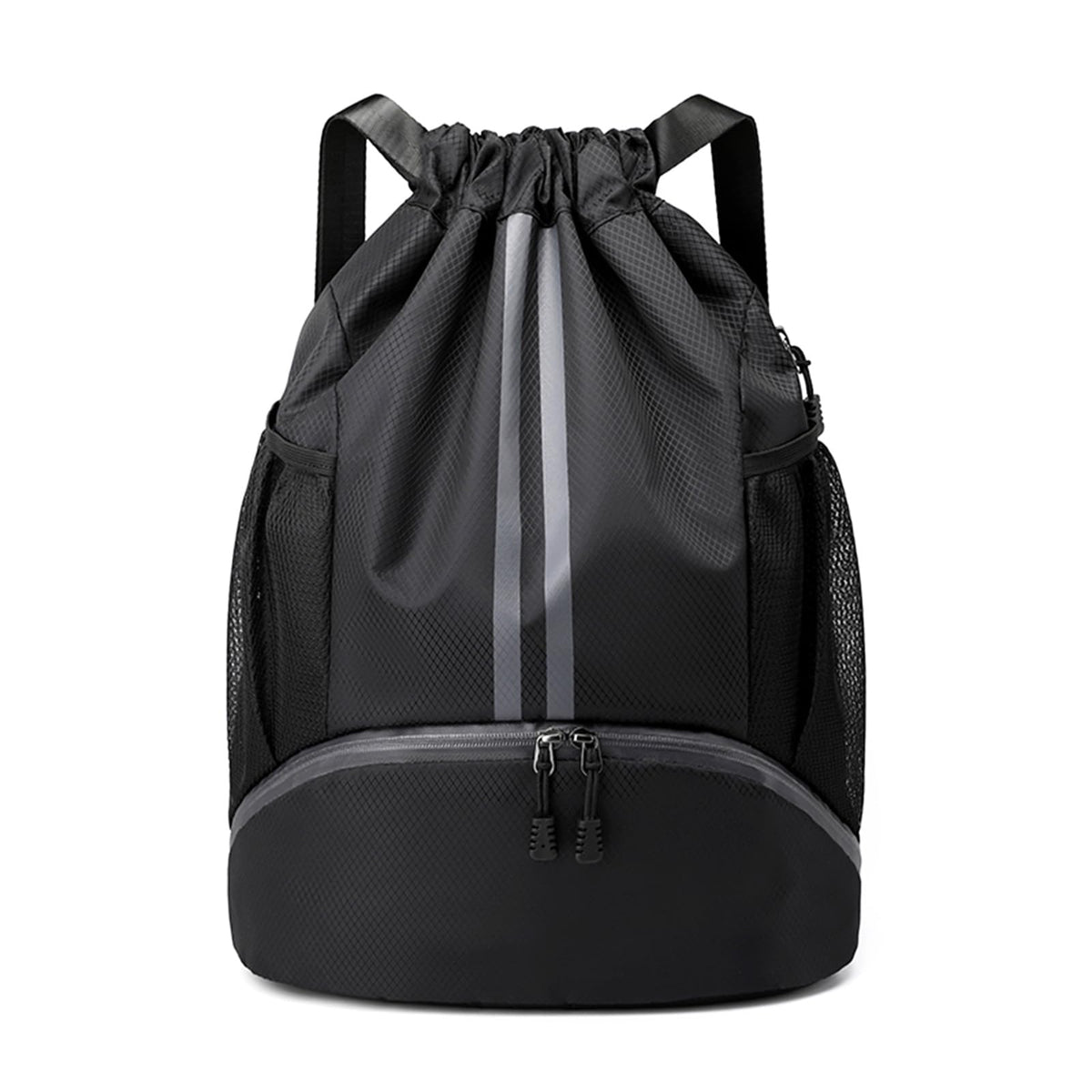 Drawstring Backpack Gym Bag with Shoes Compartment M607295