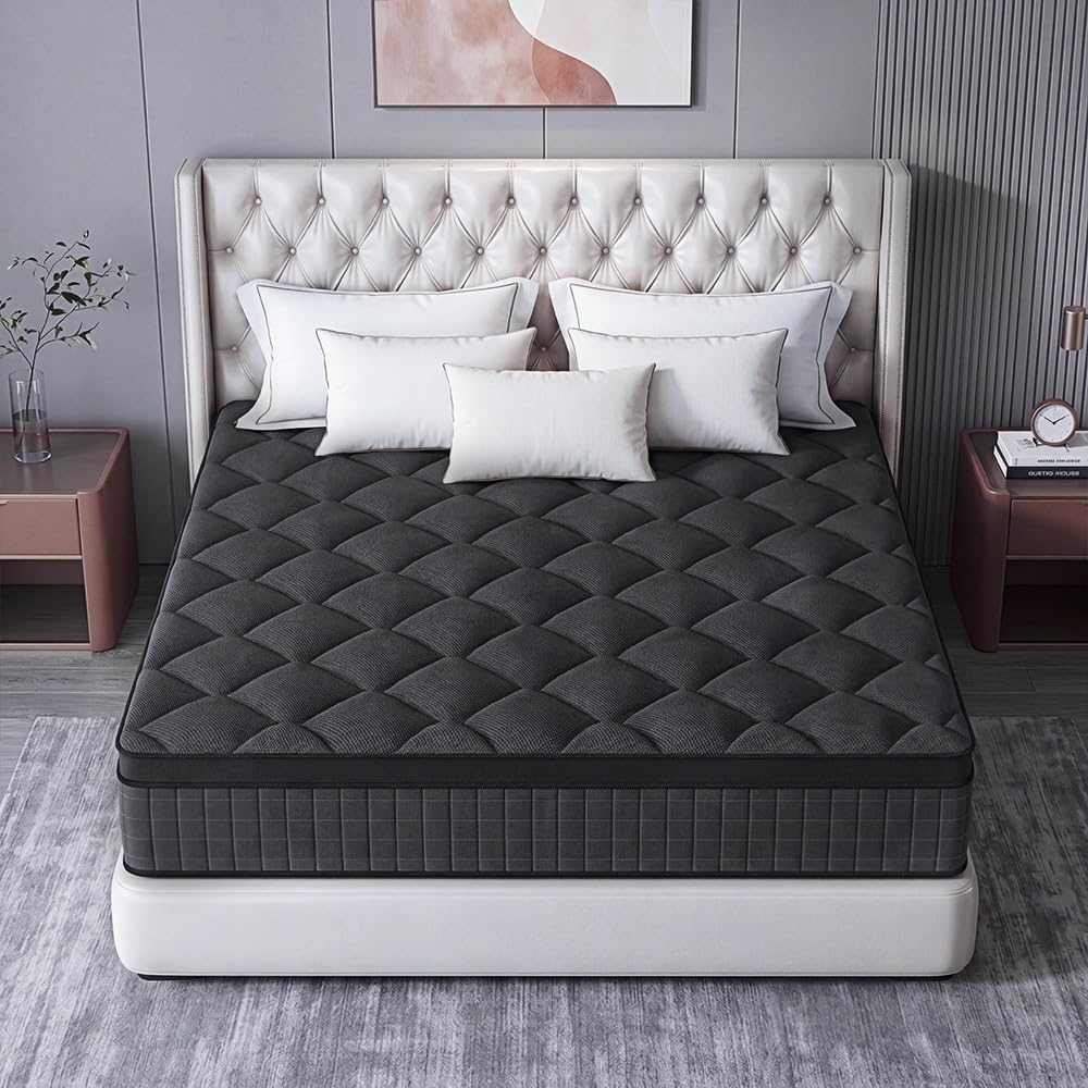 Queen 14 Inch Medium Firm Hybrid Mattress U245