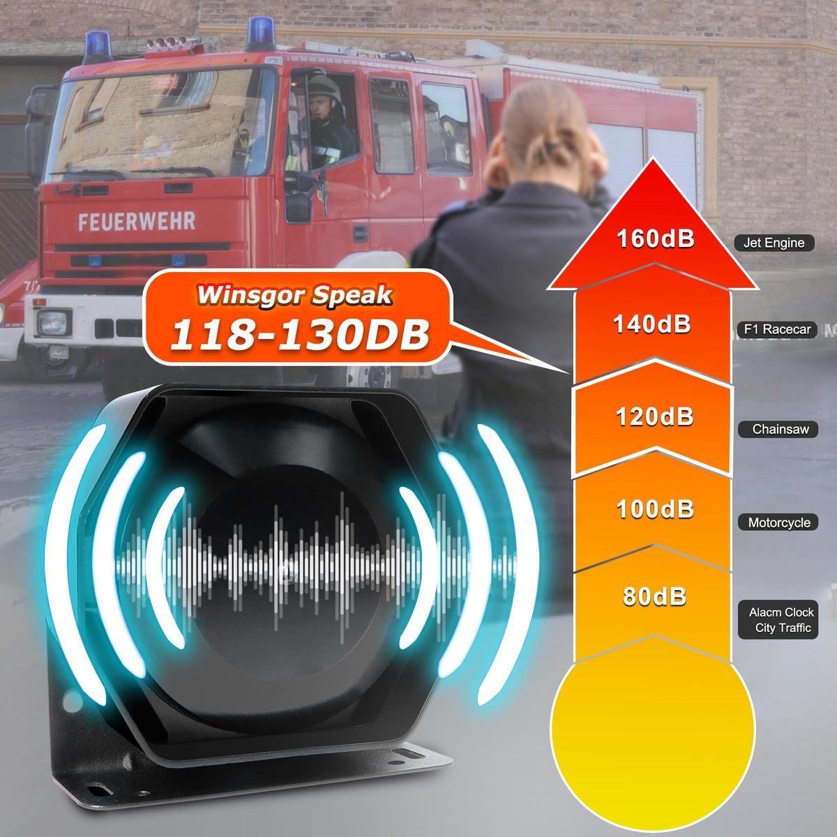 8 Tones Emergency Siren PA System Y815