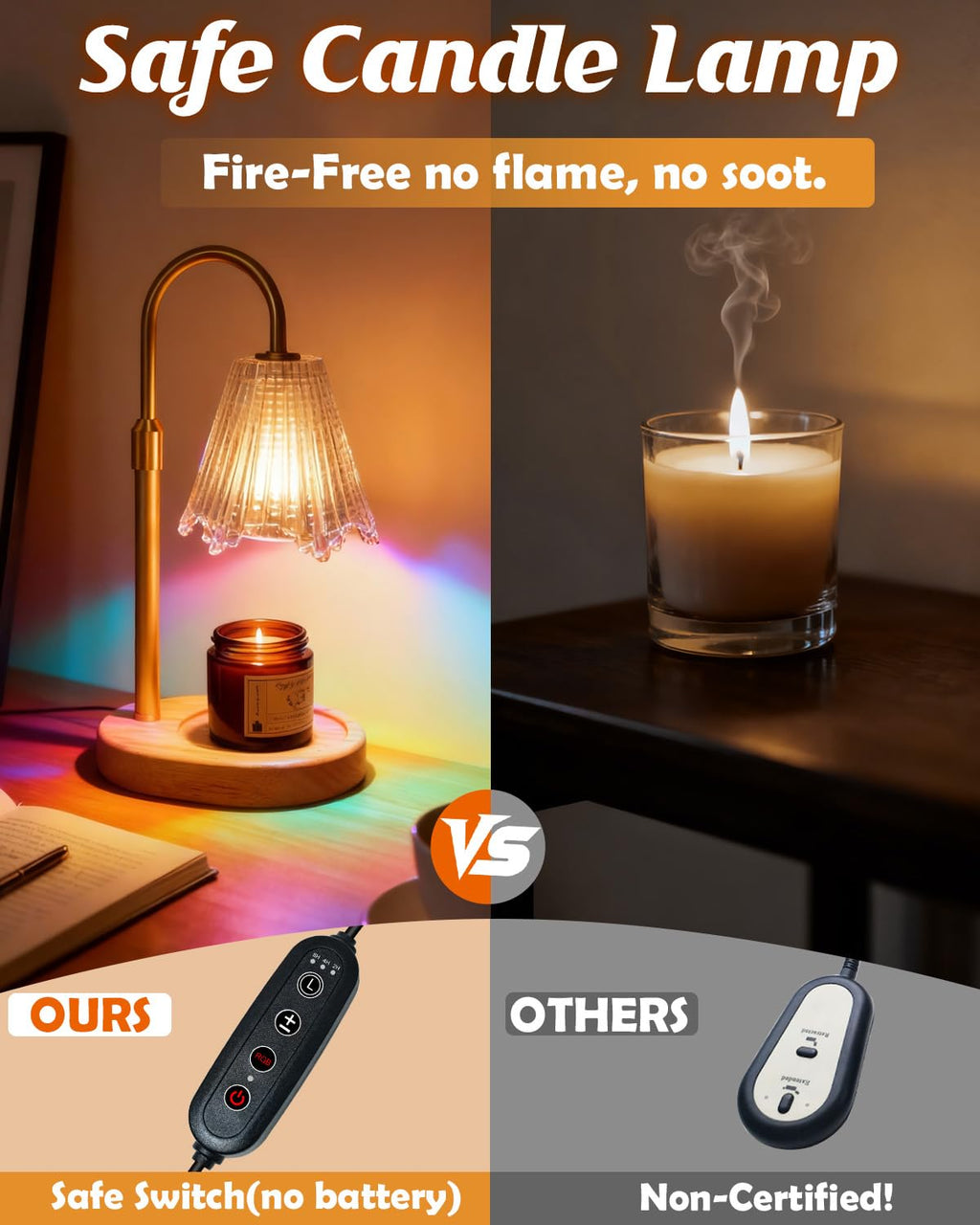 Candle Warmer Lamp with Timer & Dimmer D61813