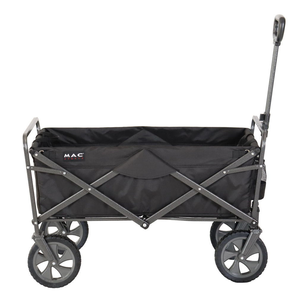 Collapsible Folding Outdoor Utility Wagon, Black Z423899