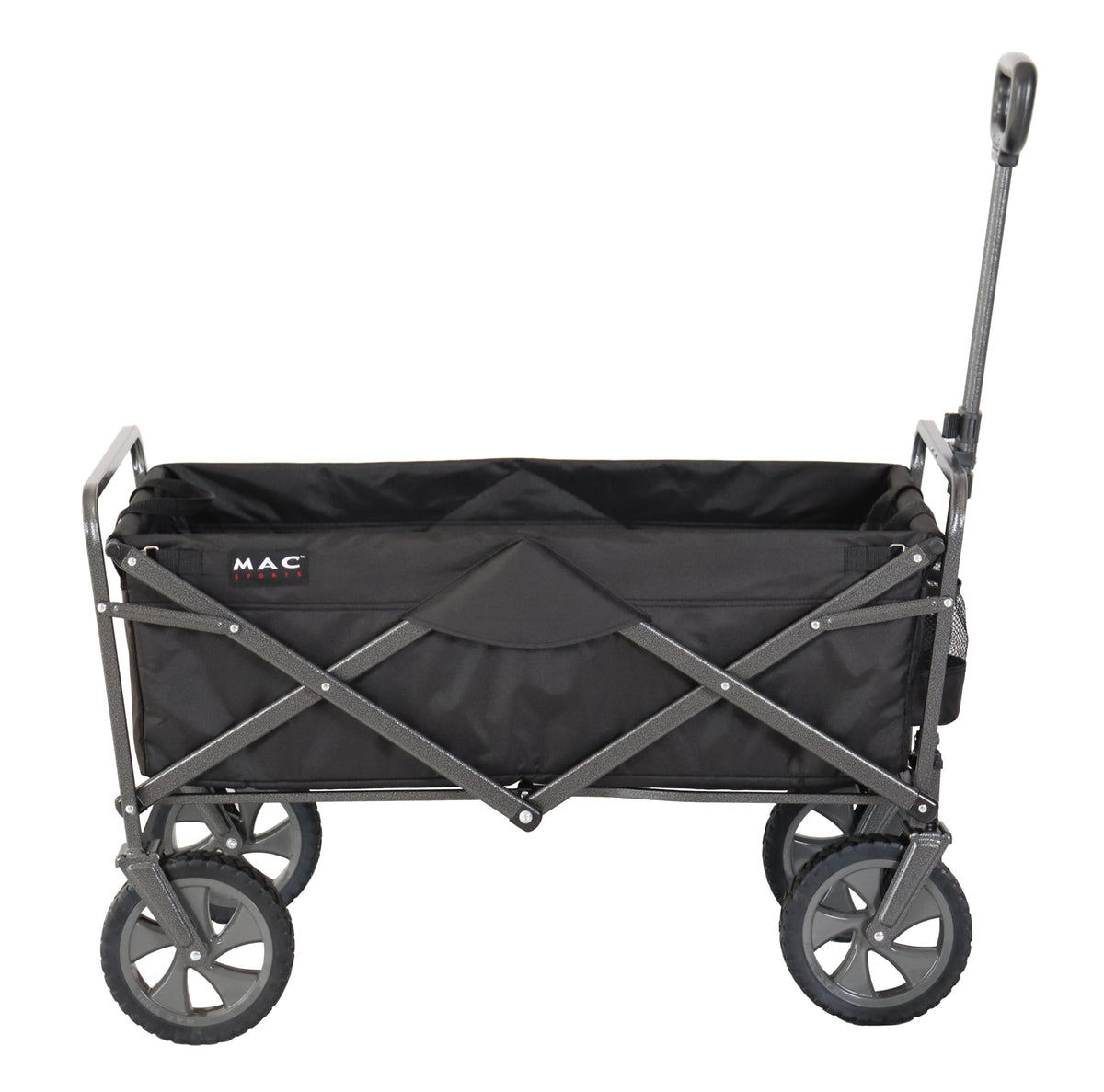 Collapsible Folding Outdoor Utility Wagon, Black Z423899