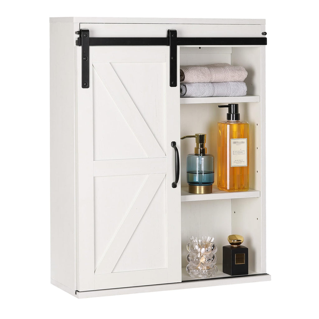 Wall Cabinet with Sliding Barn Door N232338