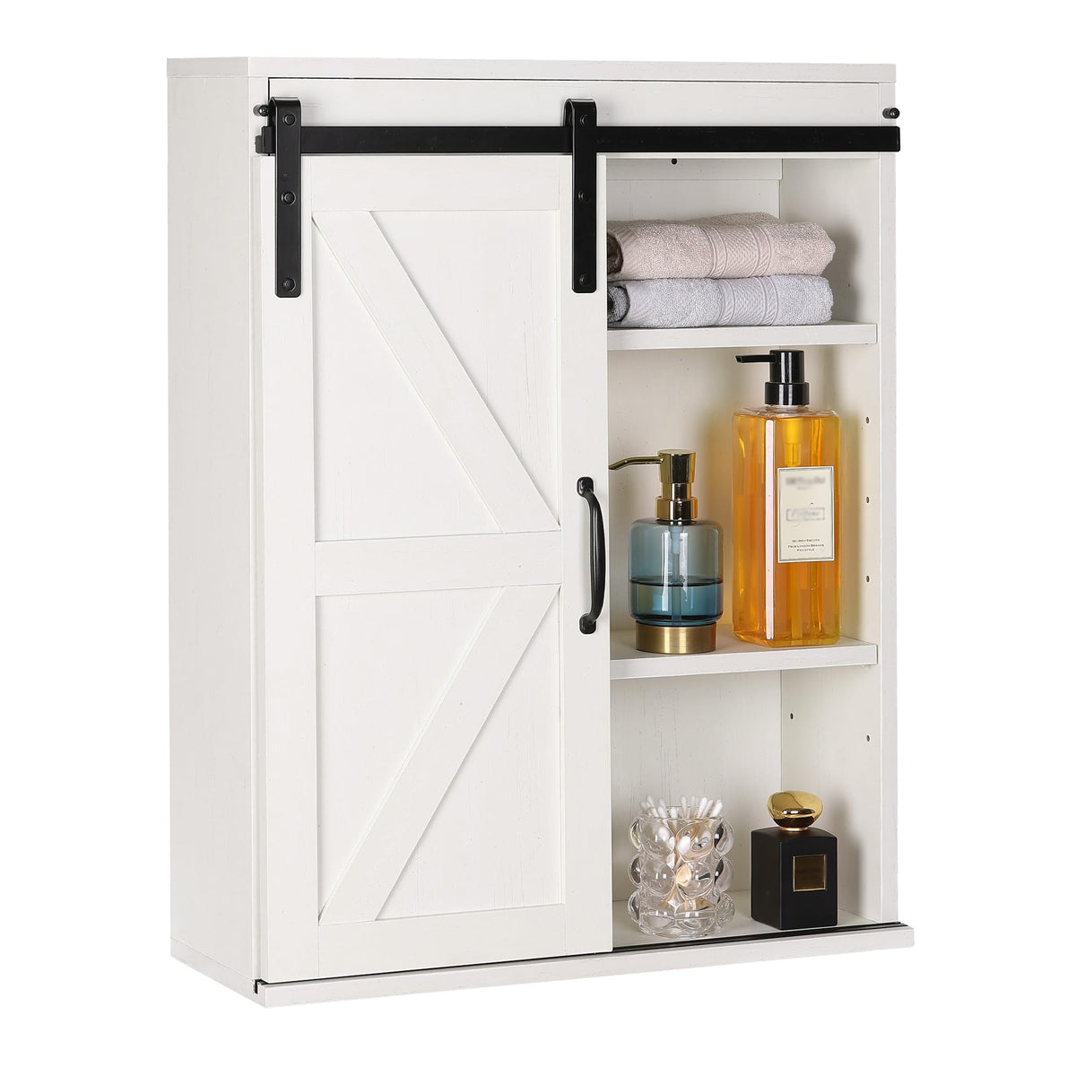 Wall Cabinet with Sliding Barn Door N232338