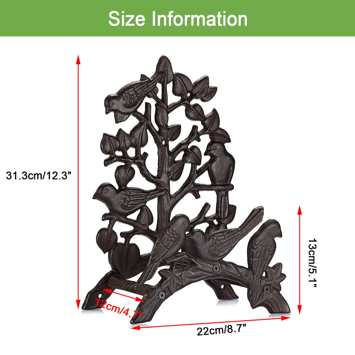 Cast Iron Wall Mount Garden Hose Holder I189