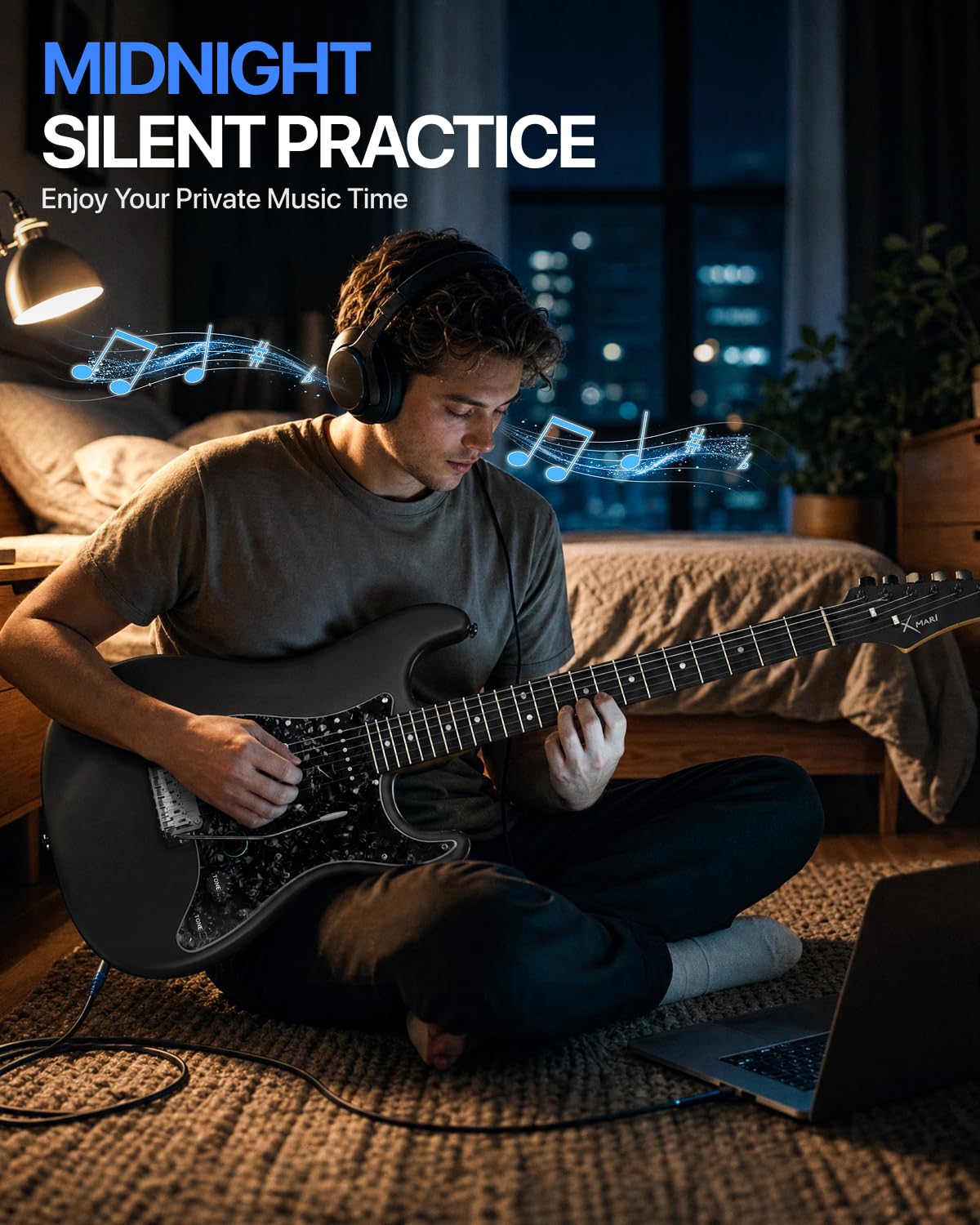 39" Smart Electric Guitar with Built-in 4 Effects H8525