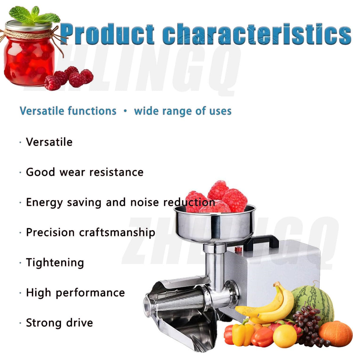 Commercial Stainless Steel Electric Tomato Strainer Machine F938