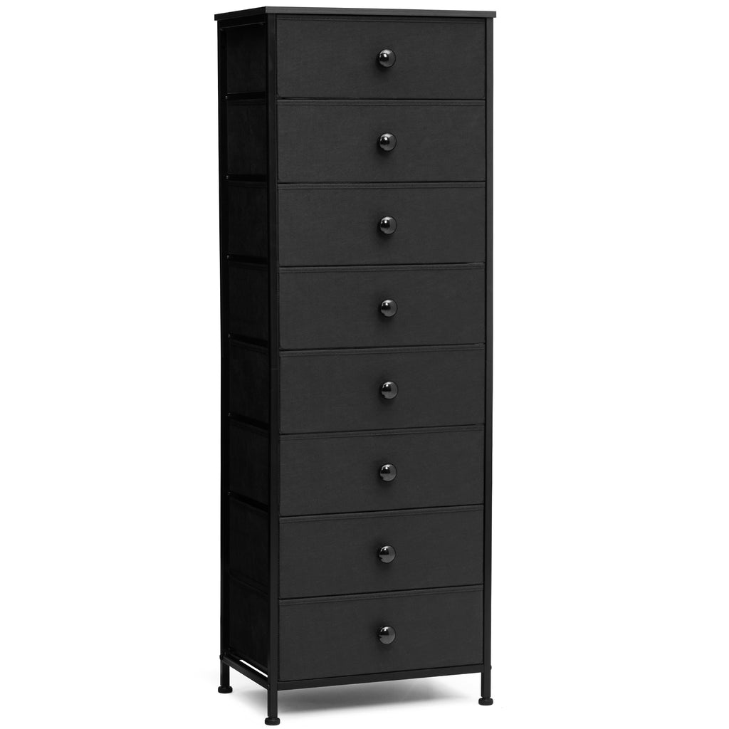 Black 8 Drawer Fabric Dresser X96909