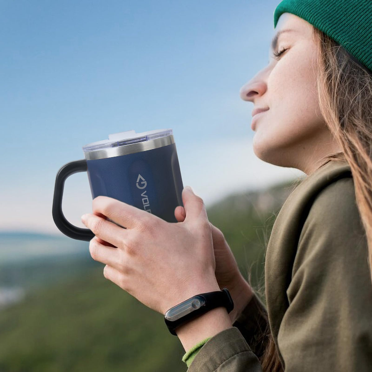 16 oz Stainless Steel Insulated Travel Mug Tumbler M724831