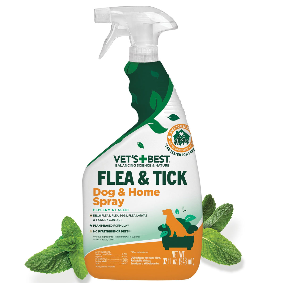 Indoor Flea & Tick Home Spray 32 oz W94644