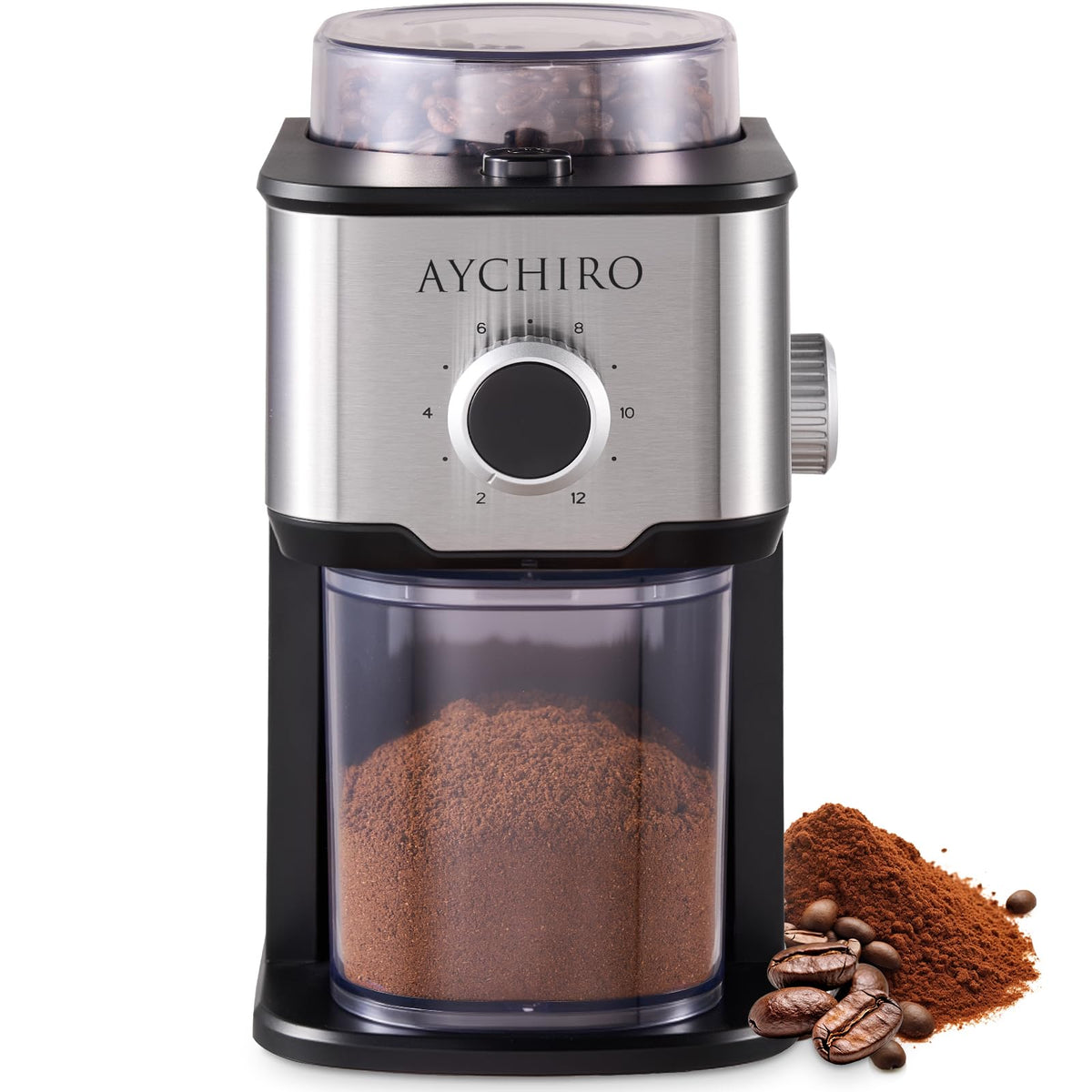 Adjustable Electric Burr Coffee Grinder with 14 Grinding Settings Q969