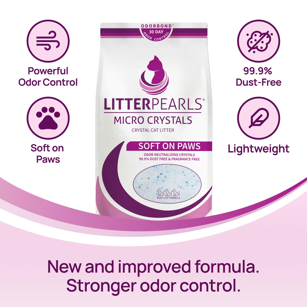 Unscented Non-Clumping Crystal Cat Litter, 7 lb T364310
