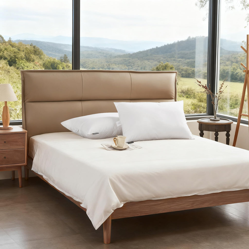 Feather and Down Pillows, 100% Organic Cotton Cover P660496