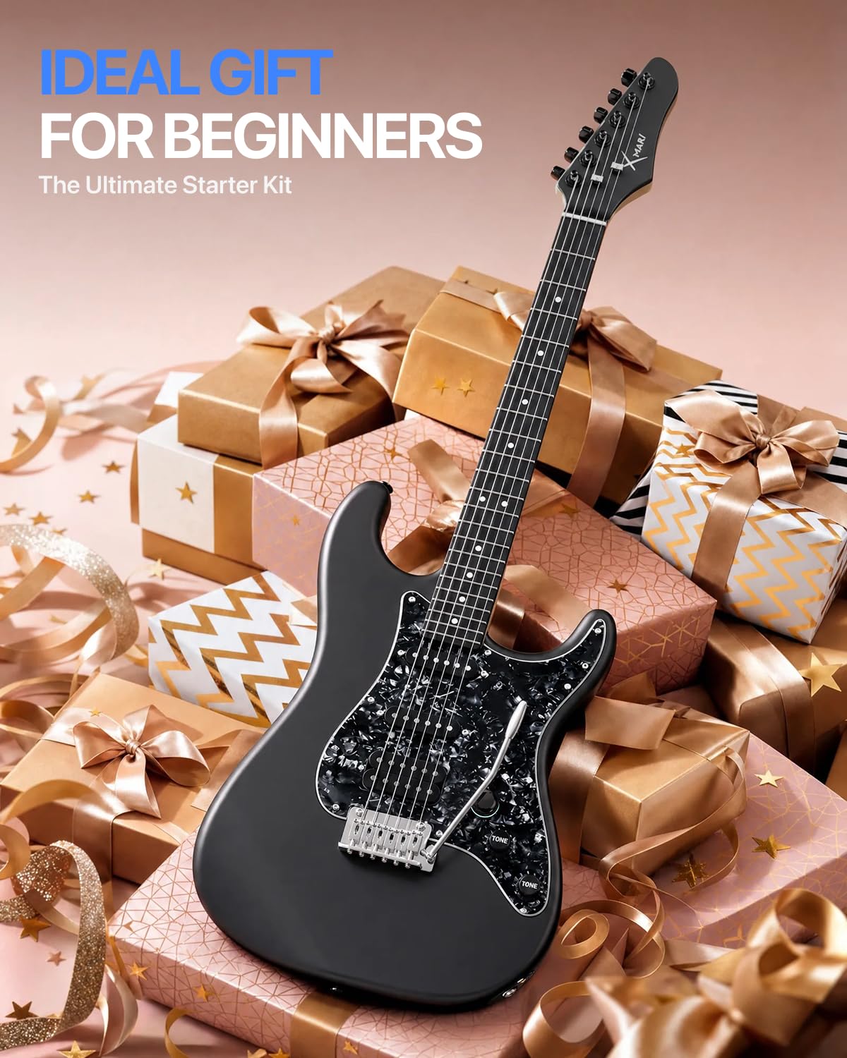 39" Smart Electric Guitar with Built-in 4 Effects H8525