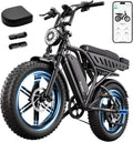 Electric Bike 48V 15Ah Battery 1500W Peak Motor 20 4.0 Fat Tire T59503
