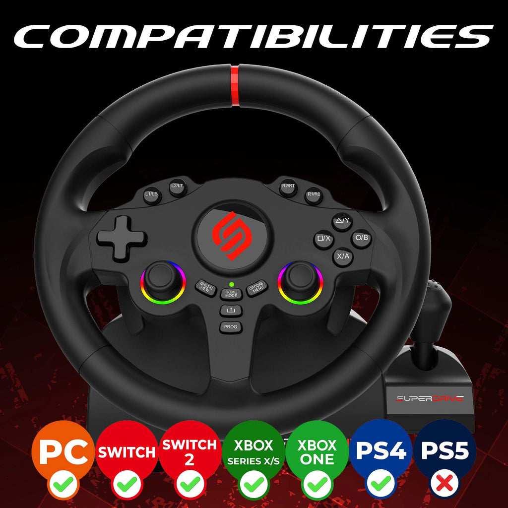 RGB Gaming Steering Wheel L34639
