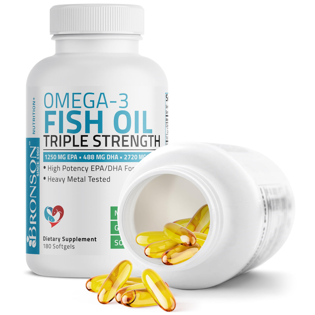 Omega-3 Fish Oil 2720 mg 180 Softgels E136734