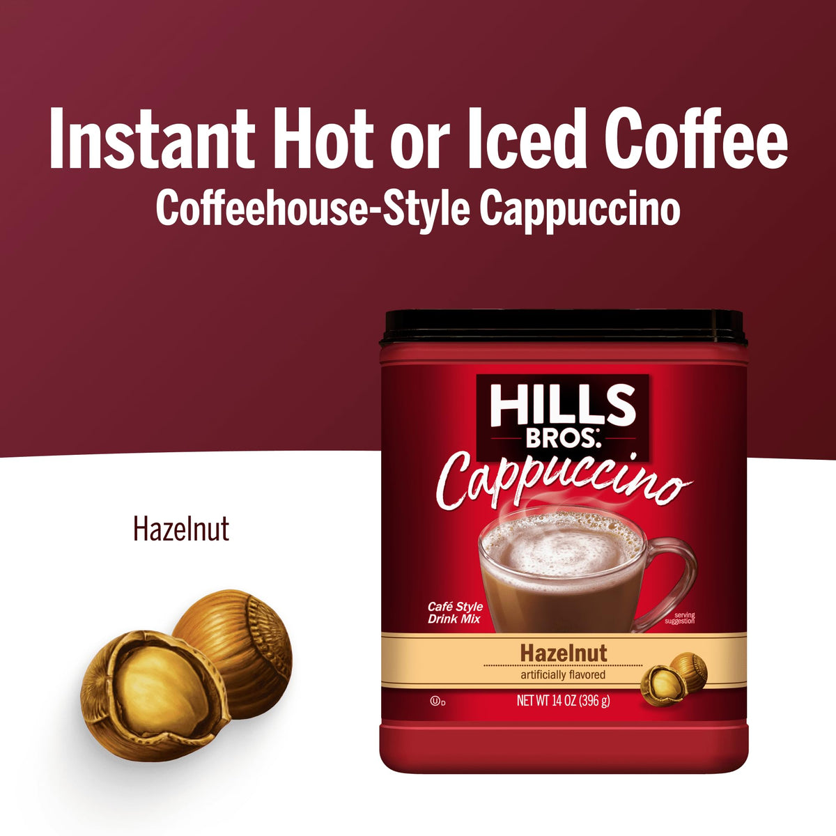 Cappuccino Mix Hazelnut 14 oz K390623