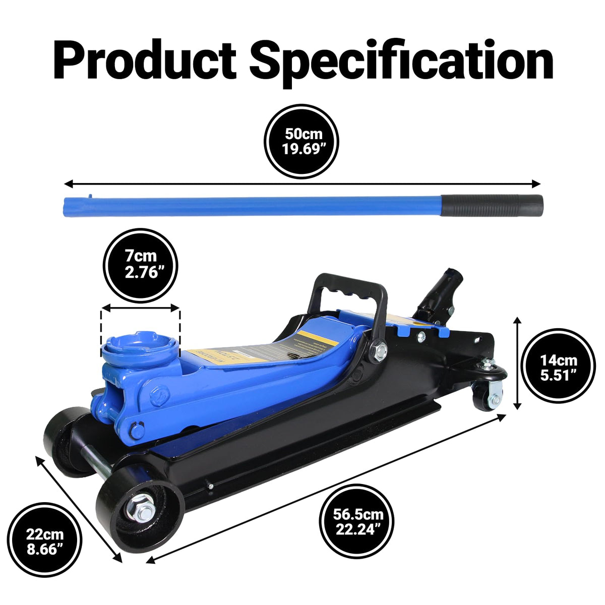 2.5 Ton Low Profile Hydraulic Floor Jack N582060