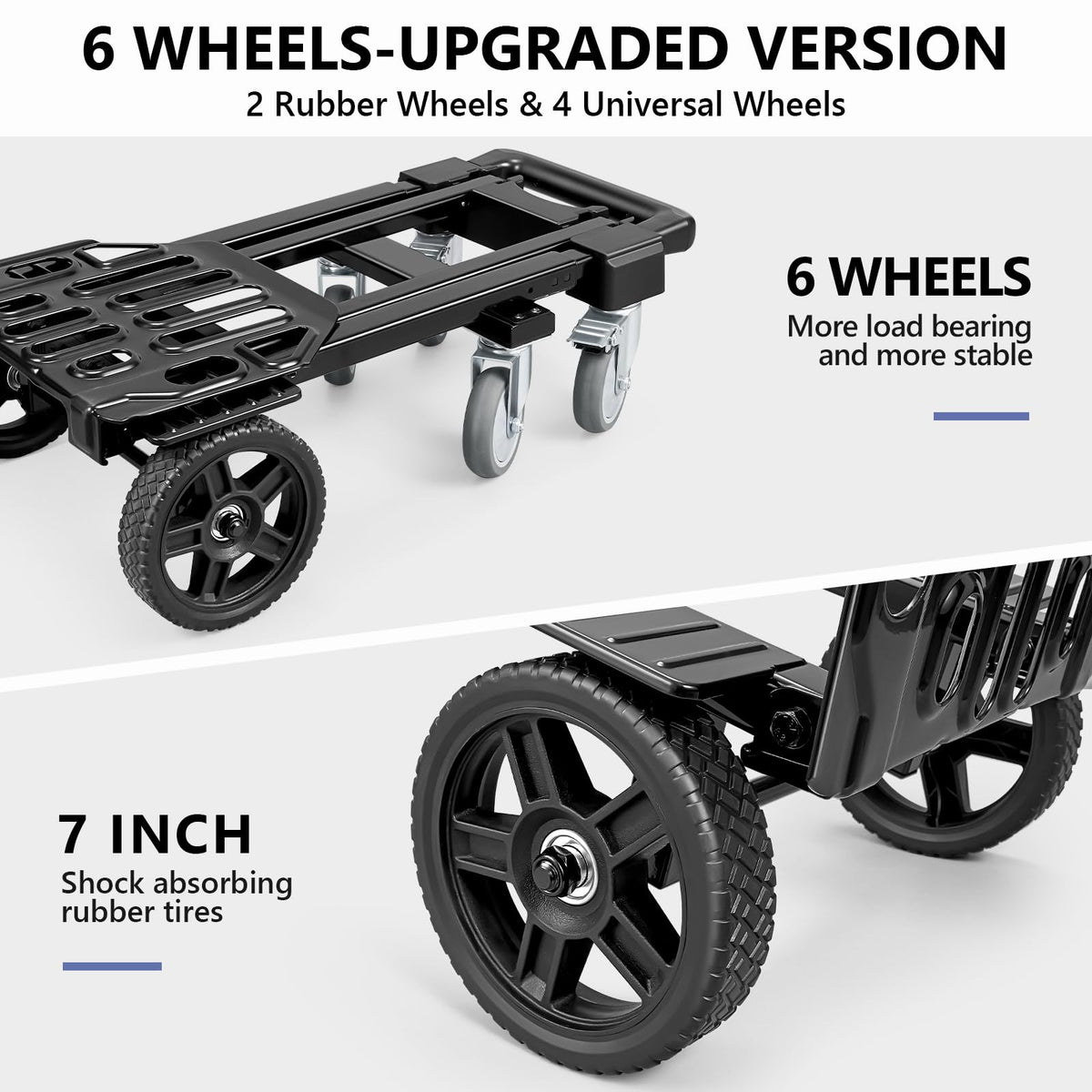 4-in-1 Convertible Dolly Cart with Crate S66511