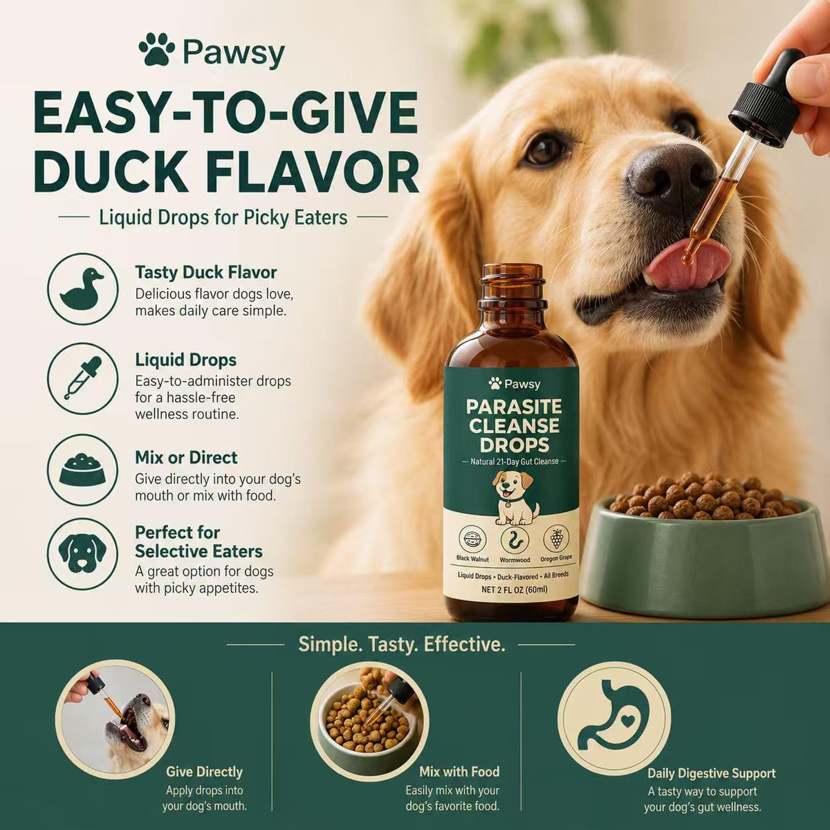 Herbal Digestive Support Liquid for Dogs 2 Fl Oz R811