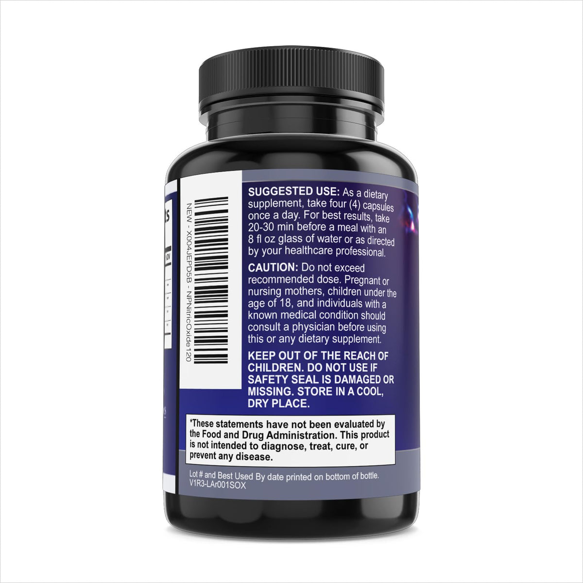 120 Capsules L-Arginine Citrulline Beta Alanine Nitric Oxide Booster N8648