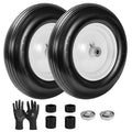 14.5" Flat Free Wheelbarrow Tire with 3/4" & 5/8" Bearing I651717