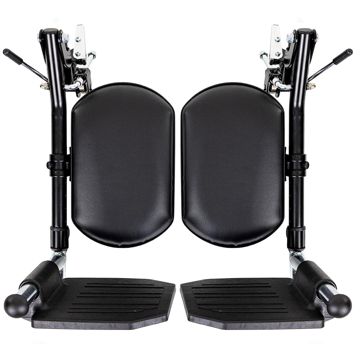 Elevating Wheelchair Footrests with Padded Calf Pads (2 Pack) K120