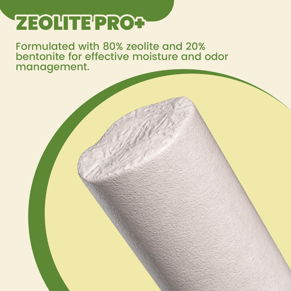 Zeolite Cat Litter Pellets, Dust Free, 19 lbs W854