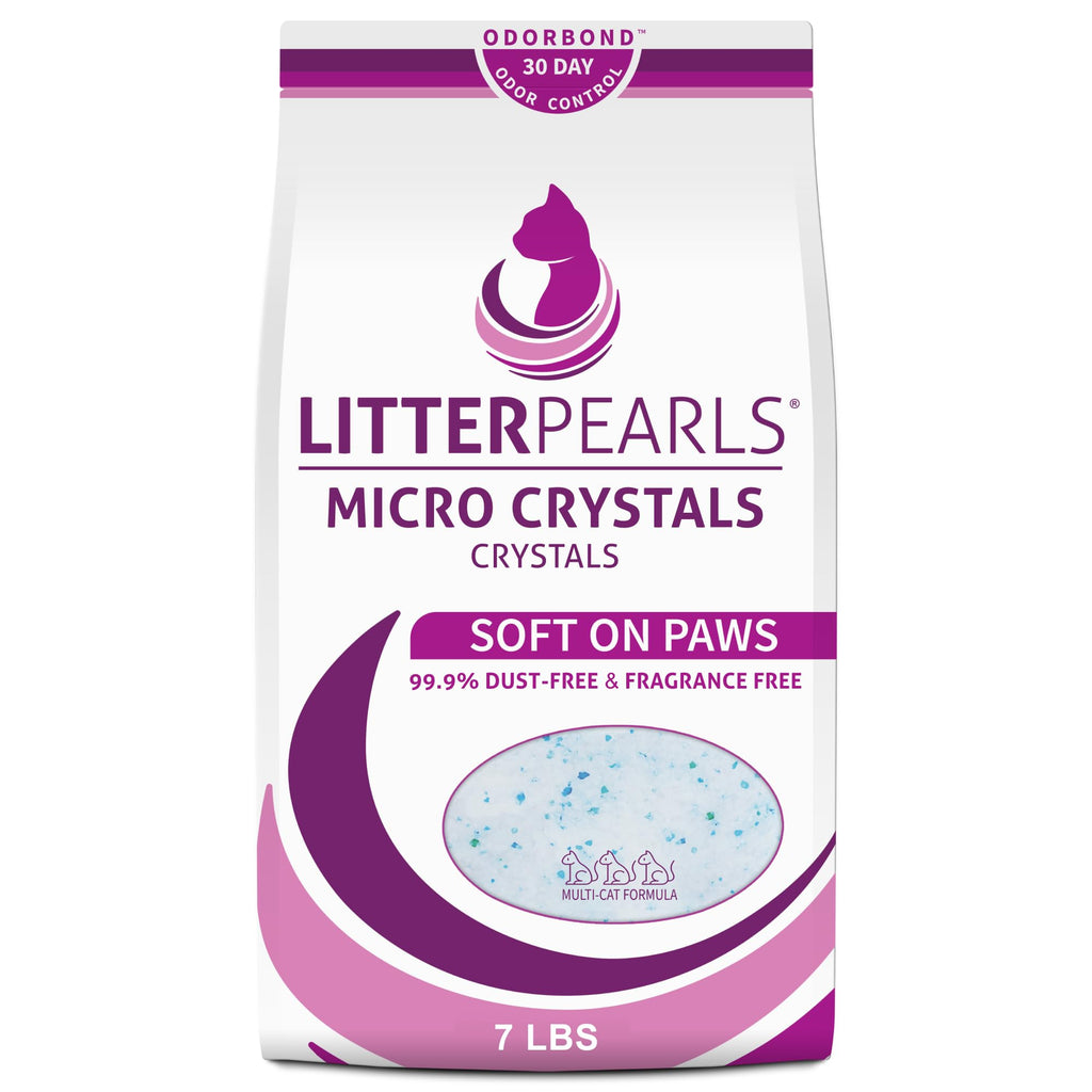 Unscented Non-Clumping Crystal Cat Litter, 7 lb T364310