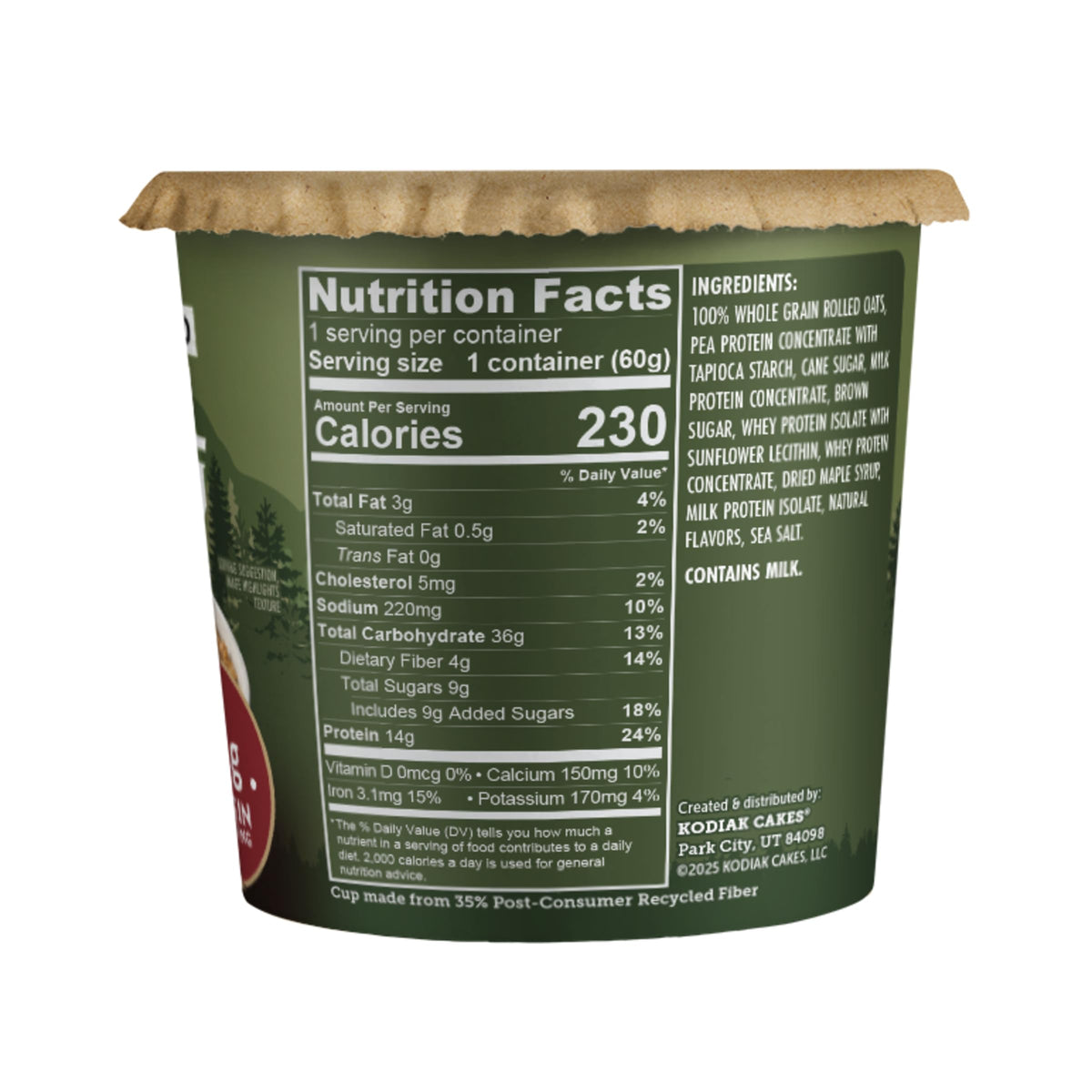 Instant Protein Maple & Brown Sugar Oatmeal, 2.12oz (Pack of 12) J7452