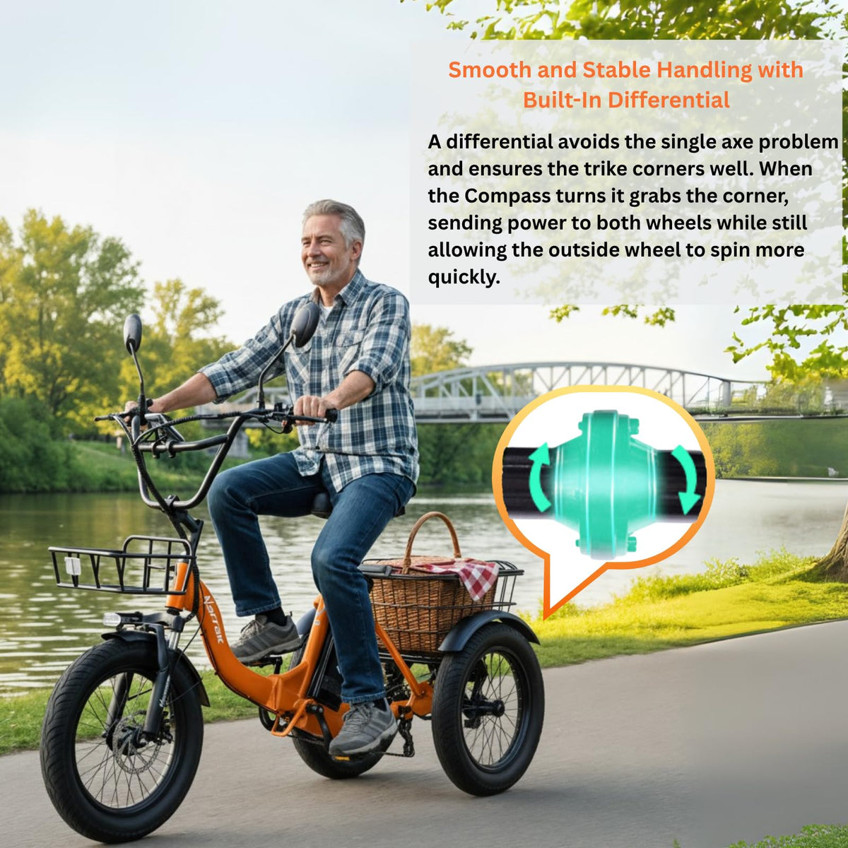 Fat Tire Folding Electric Tricycle D66872