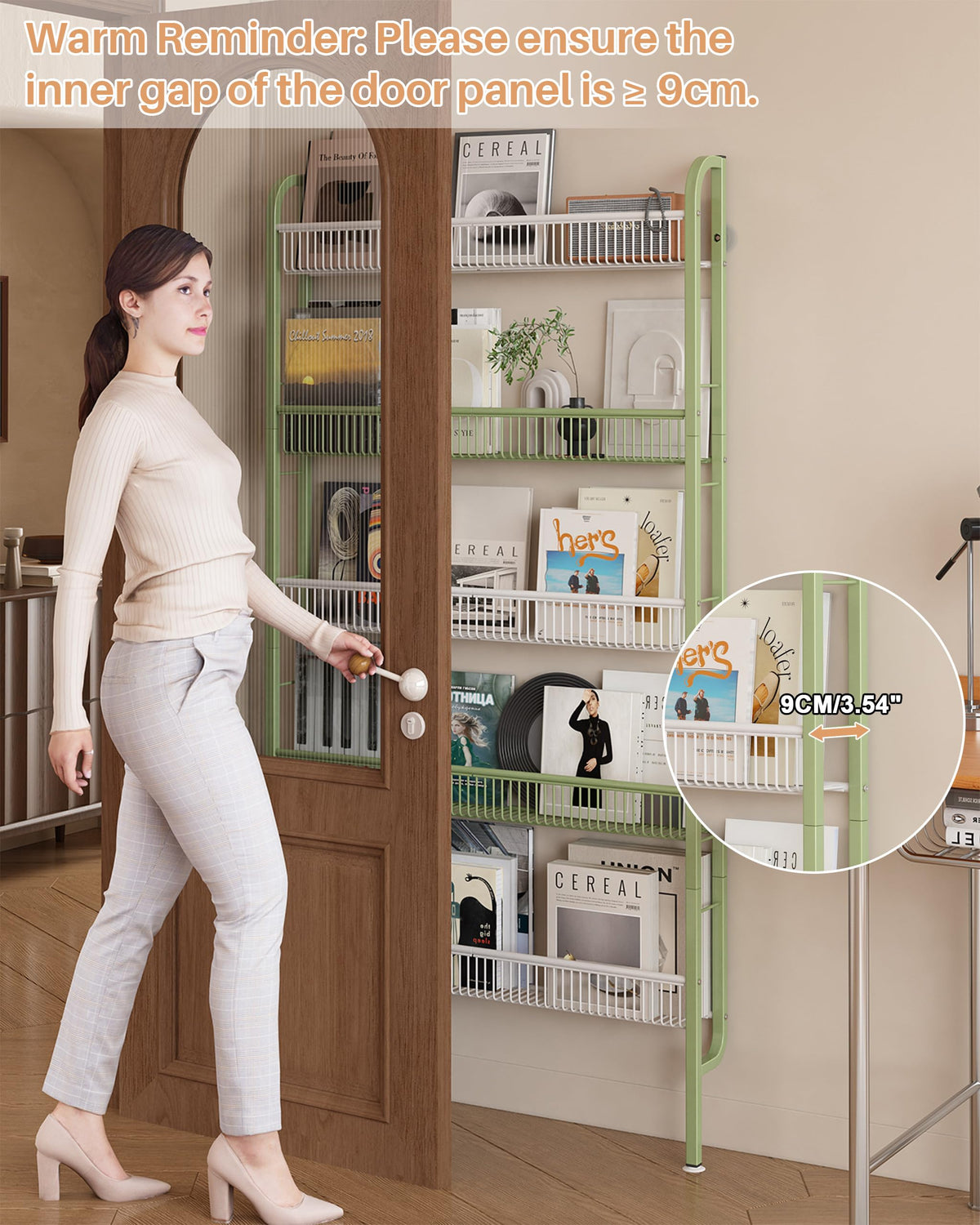 Narrow 5-Tier Bathroom Storage Rack S14454