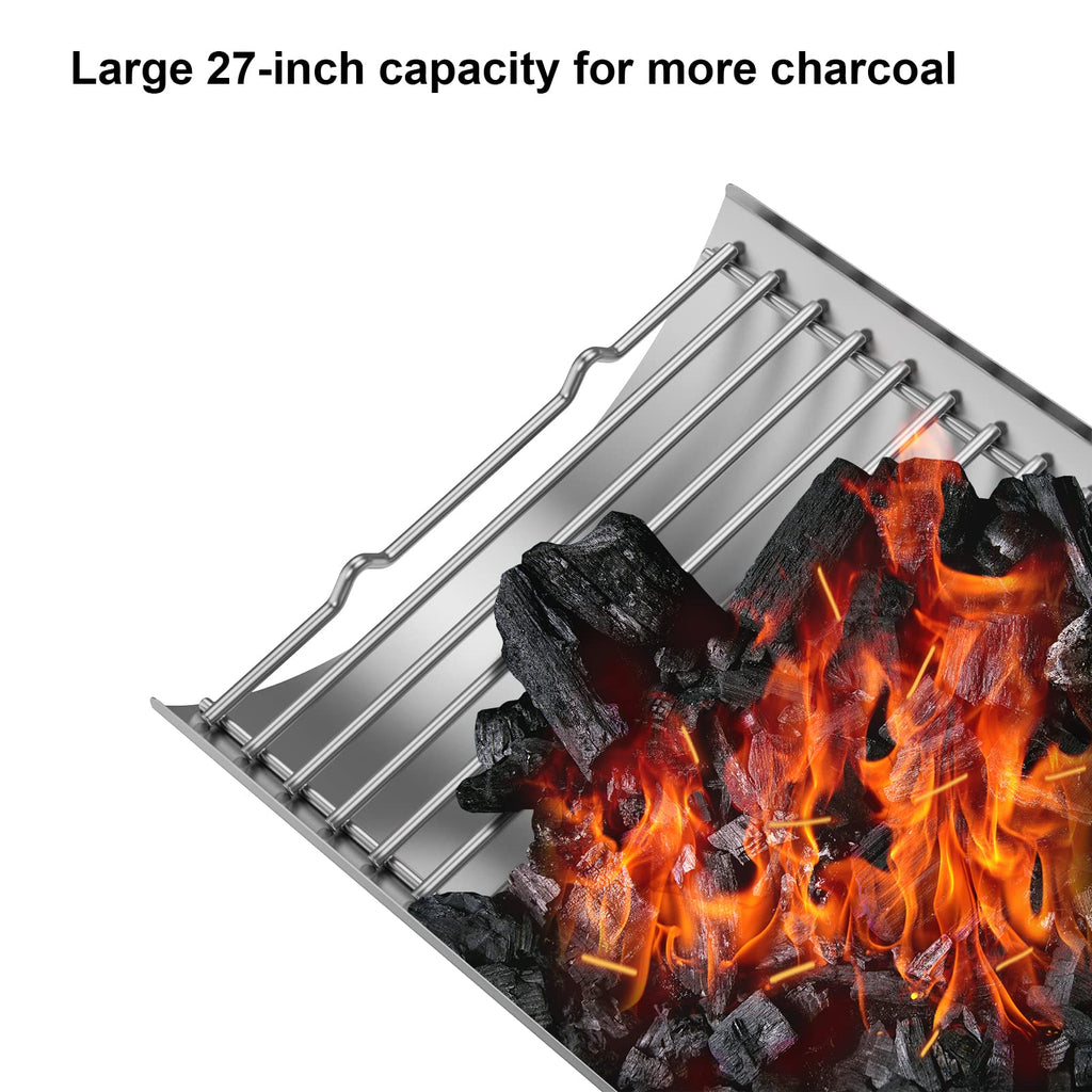 Stainless Steel 27 Inch Charcoal Ash Pan Replacement Parts B196