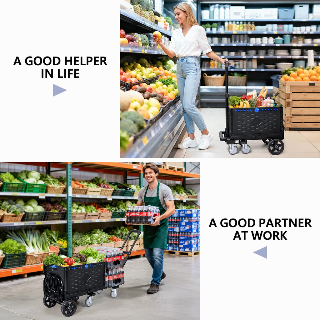 4-in-1 Convertible Dolly Cart with Crate S66511