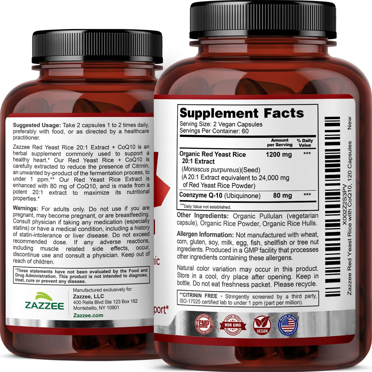 Organic Red Yeast Rice Extract with CoQ10 S29982