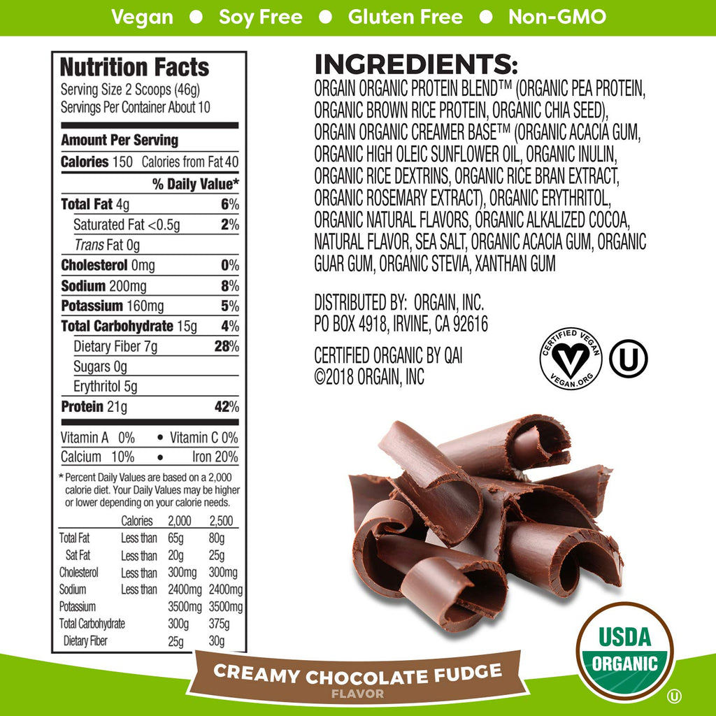 Organic Plant Based Protein Powder D519915