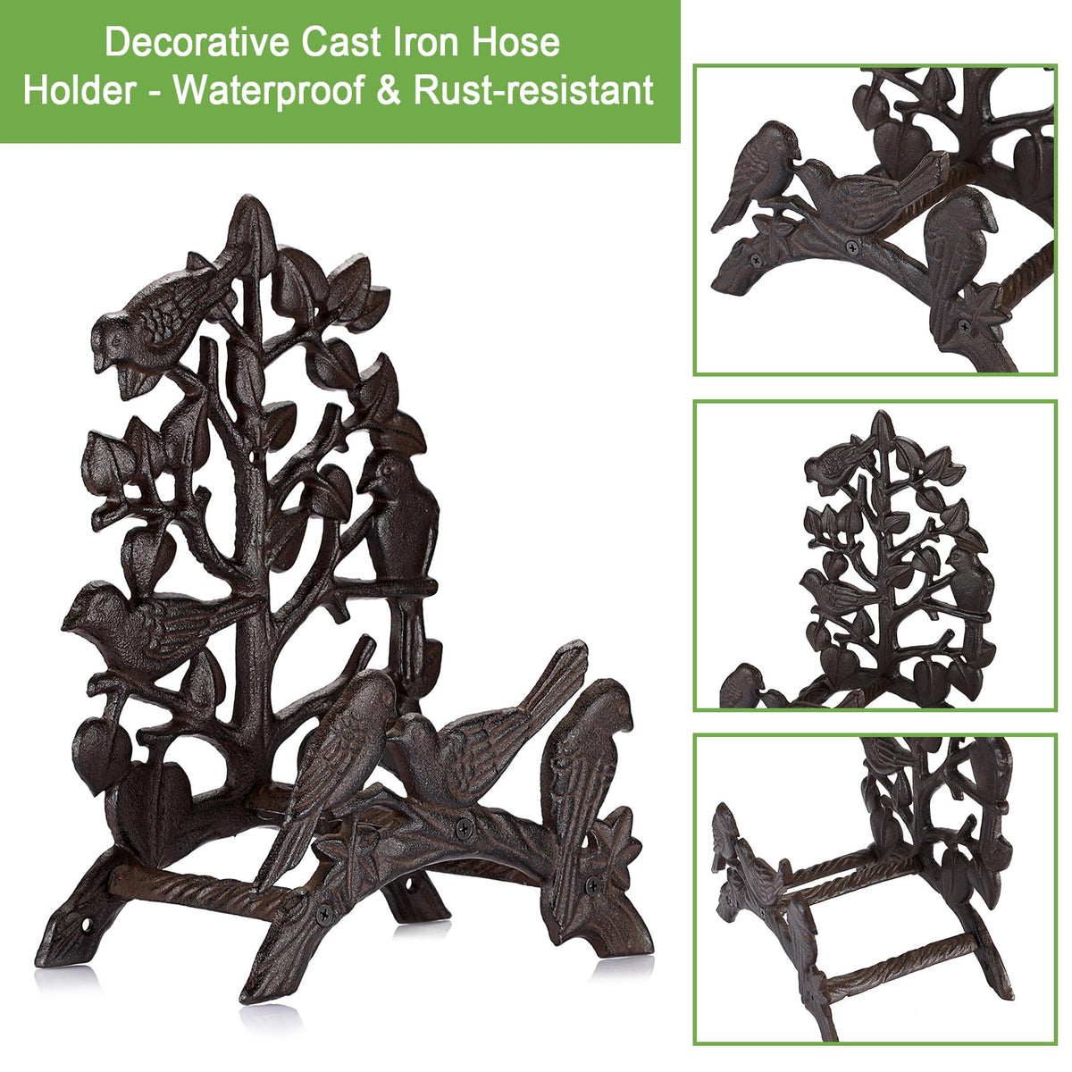 Cast Iron Wall Mount Garden Hose Holder I189