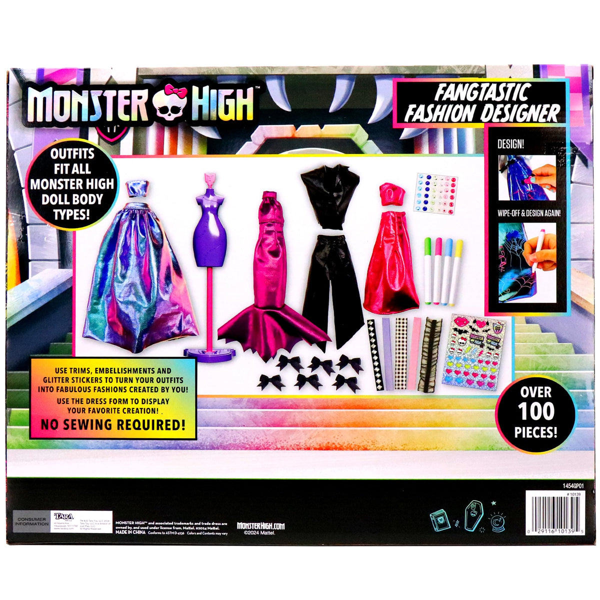 DIY Doll Clothing Craft Kit with Fabric & Sketchbook Z15229